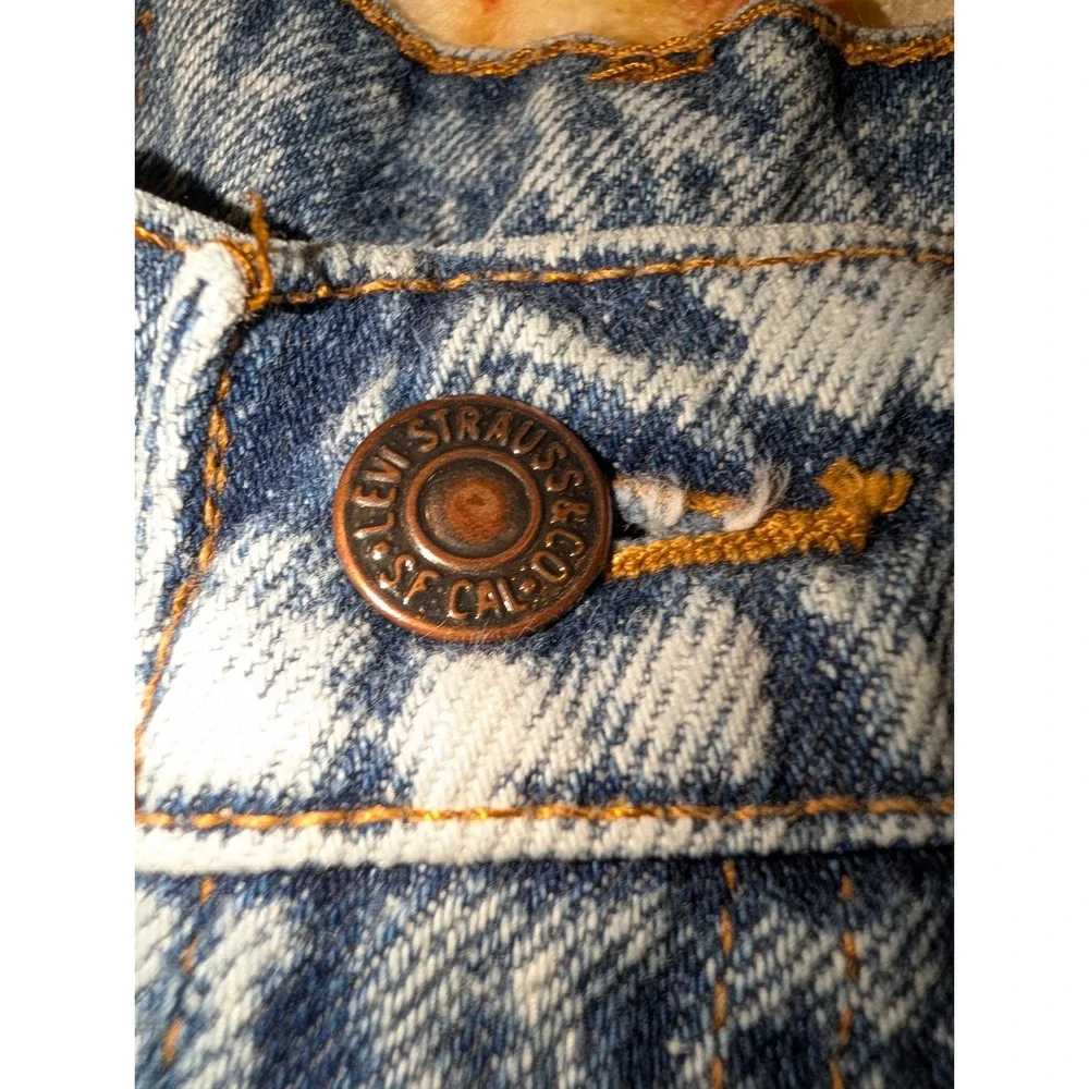 Levis Jeans Mens 28X32 705 Student  Made in USA Acid Wash Orange Tab Straight